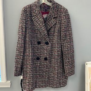 Long tall sally tweed car coat size 12-BRAND NEW NEVER WORN.